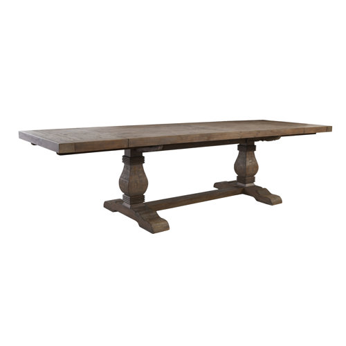 Kinston Double Pedestal Extendable Dining Table & Reviews Birch Lane